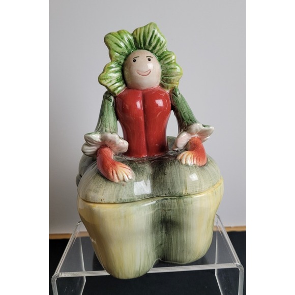 Kaldun & Bogle Other - Vintage Kaldun & Bogle -Radish/Turnip/Green Pepper Anthropomorphic Covered Dish